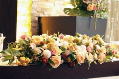 結婚式の会場装花キュート