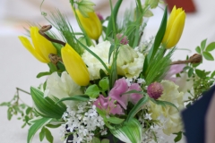 結婚式の会場装花和風