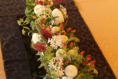結婚式の会場装花和風